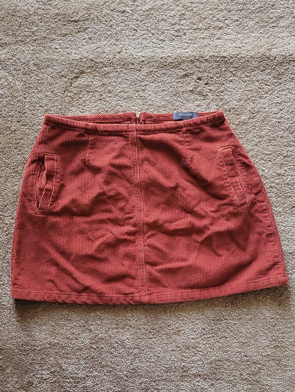 Primark Corduroy Mini Skirt in Rust - Classic Women's Skirt